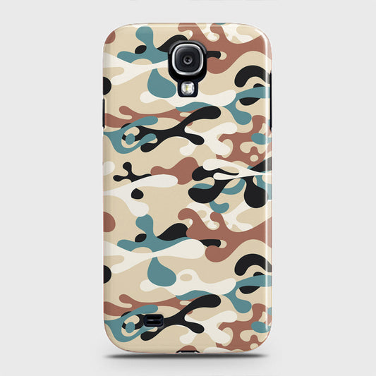 Samsung Galaxy S4 Cover - Camo Series - Black & Brown Design - Matte Finish - Snap On Hard Case with LifeTime Colors Guarantee