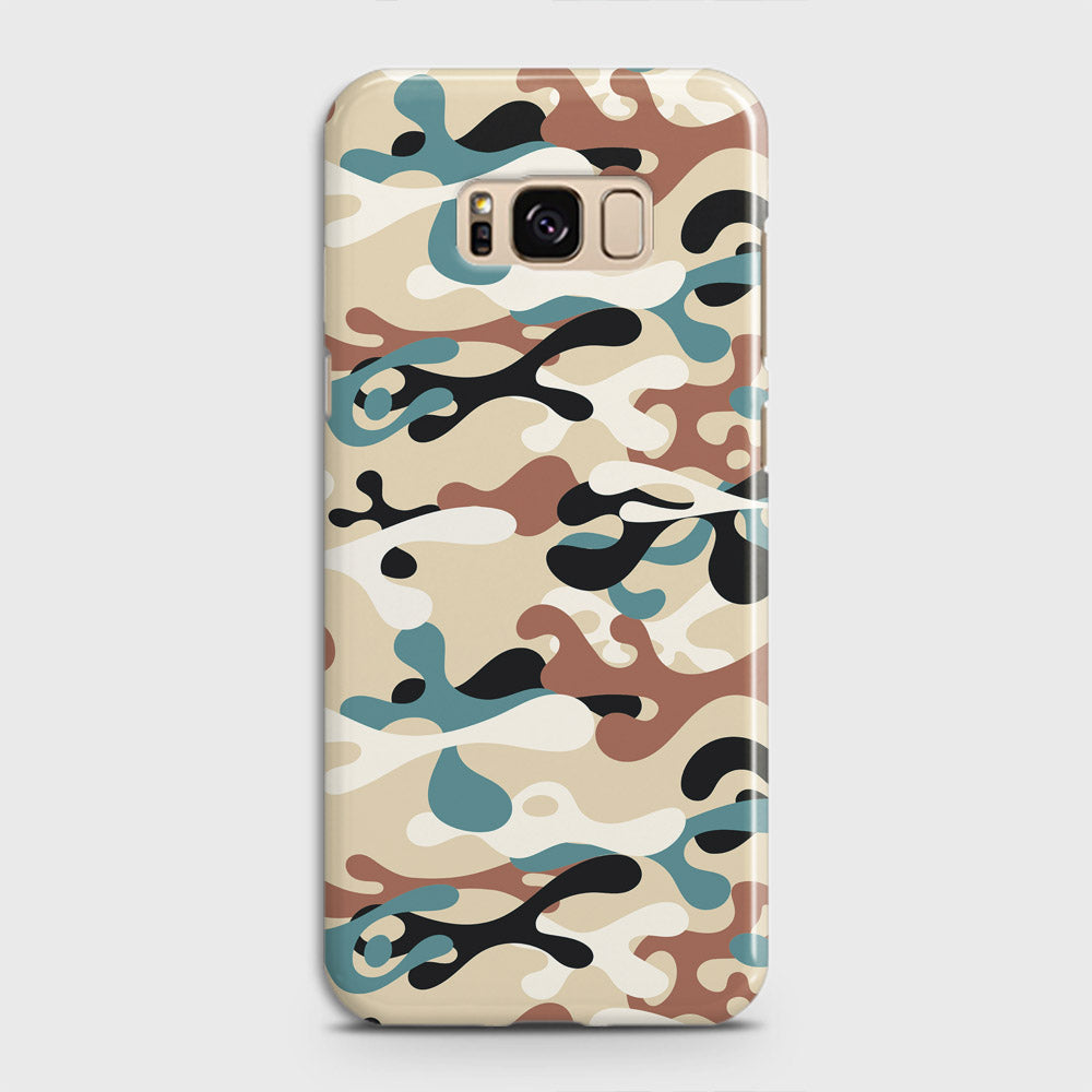 Samsung Galaxy S8 Plus Cover - Camo Series - Black & Brown Design - Matte Finish - Snap On Hard Case with LifeTime Colors Guarantee