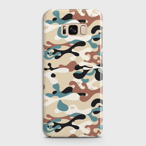 Samsung Galaxy S8 Plus Cover - Camo Series - Black & Brown Design - Matte Finish - Snap On Hard Case with LifeTime Colors Guarantee