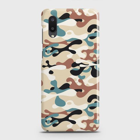 Samsung Galaxy A02 Cover - Camo Series - Black & Brown Design - Matte Finish - Snap On Hard Case with LifeTime Colors Guarantee