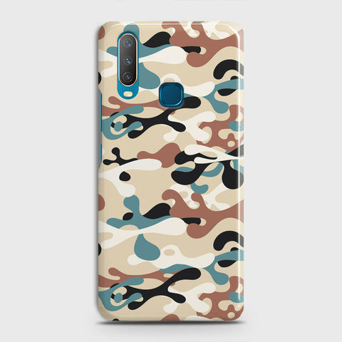 Vivo Y11 2019 Cover - Camo Series - Black & Brown Design - Matte Finish - Snap On Hard Case with LifeTime Colors Guarantee