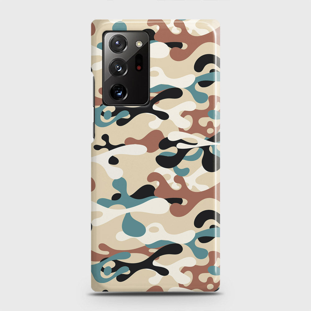 Samsung Galaxy Note 20 Ultra Cover - Camo Series - Black & Brown Design - Matte Finish - Snap On Hard Case with LifeTime Colors Guarantee