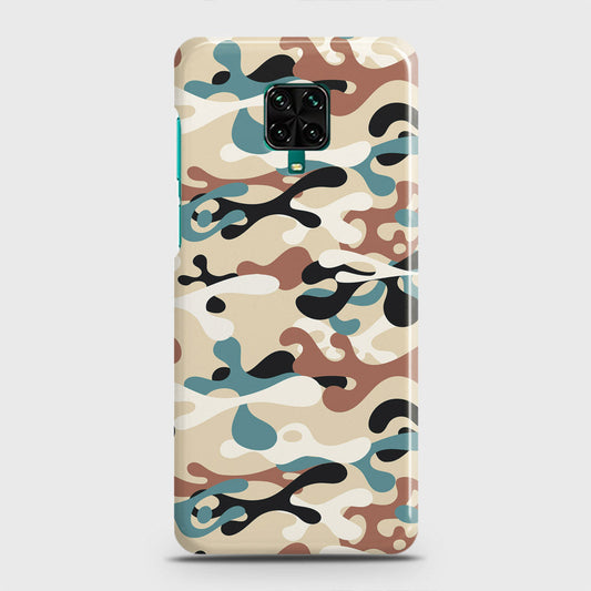 Xiaomi Redmi Note 9 Pro Cover - Camo Series - Black & Brown Design - Matte Finish - Snap On Hard Case with LifeTime Colors Guarantee