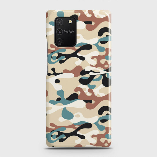 Samsung Galaxy A91 Cover - Camo Series - Black & Brown Design - Matte Finish - Snap On Hard Case with LifeTime Colors Guarantee