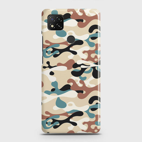 Xiaomi Redmi 9C Cover - Camo Series - Black & Brown Design - Matte Finish - Snap On Hard Case with LifeTime Colors Guarantee