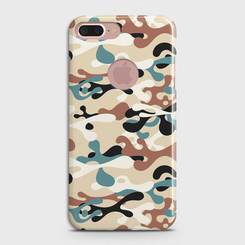 iPhone 8 / 7 Logo Cover - Camo Series - Black & Brown Design - Matte Finish - Snap On Hard Case with LifeTime Colors Guarantee