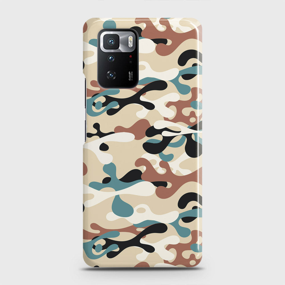 Xiaomi Poco X3 GT Cover - Camo Series - Black & Brown Design - Matte Finish - Snap On Hard Case with LifeTime Colors Guarantee