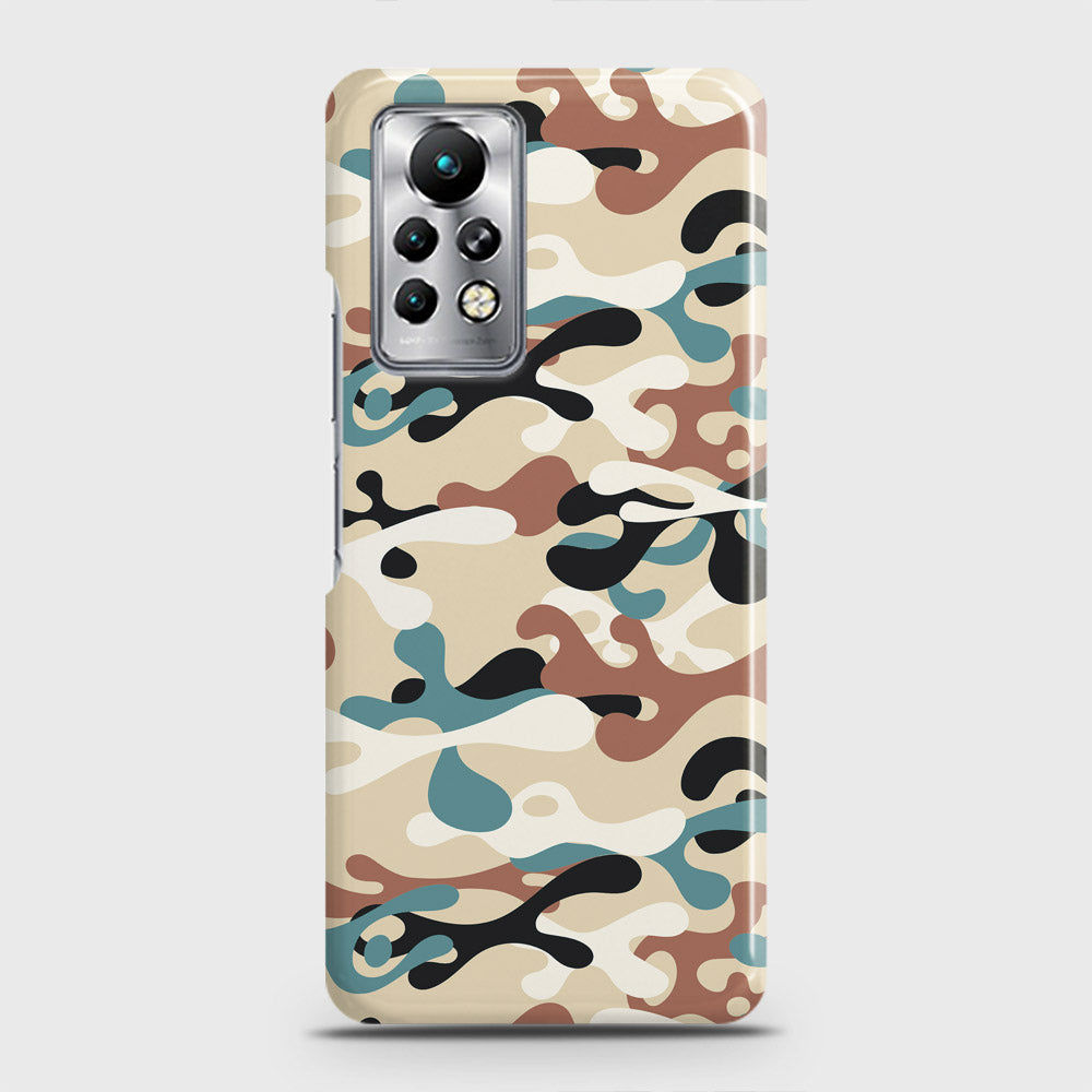 Infinix Note 11 Pro Cover - Camo Series - Black & Brown Design - Matte Finish - Snap On Hard Case with LifeTime Colors Guarantee