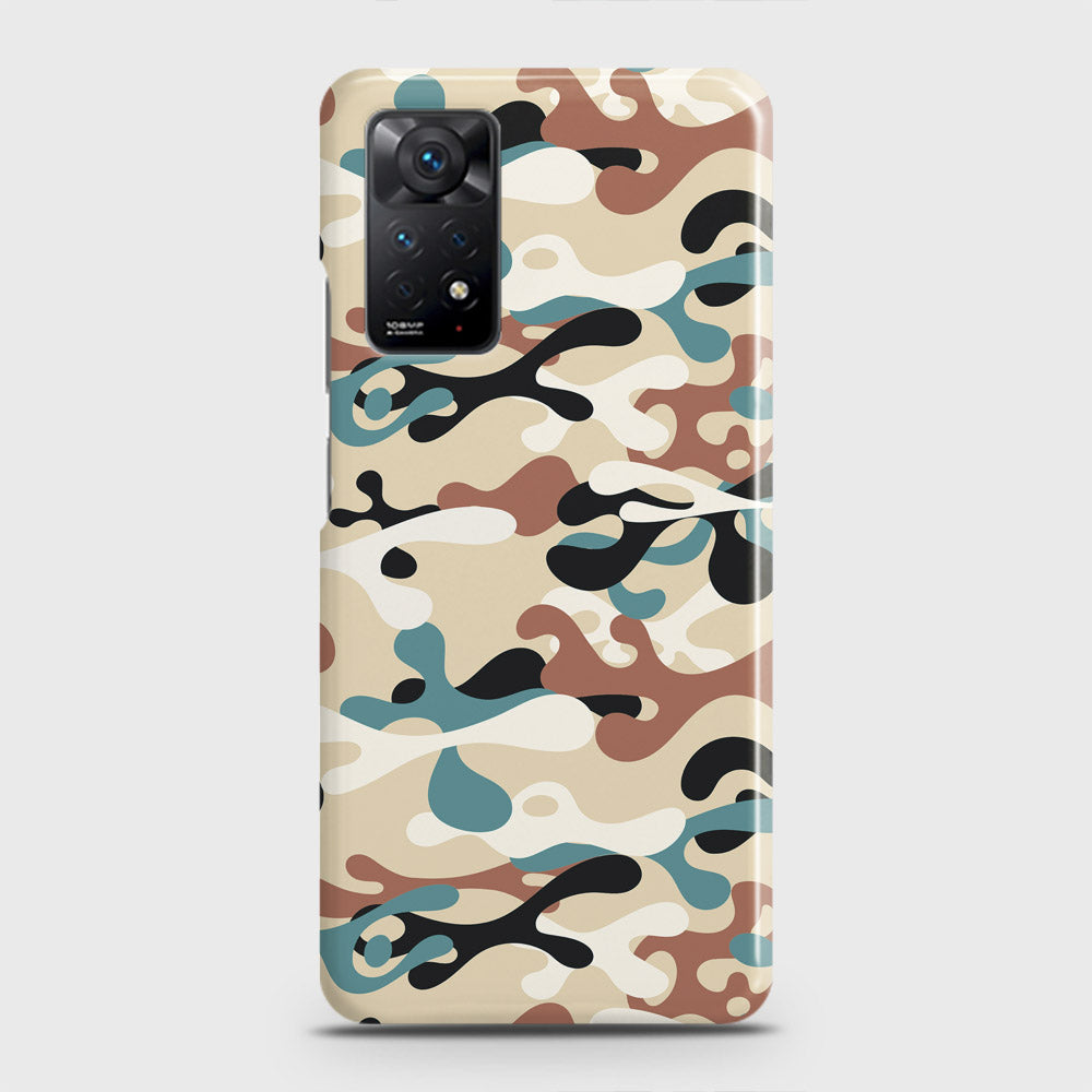 Xiaomi Redmi Note 11 Pro Cover - Camo Series - Black & Brown Design - Matte Finish - Snap On Hard Case with LifeTime Colors Guarantee