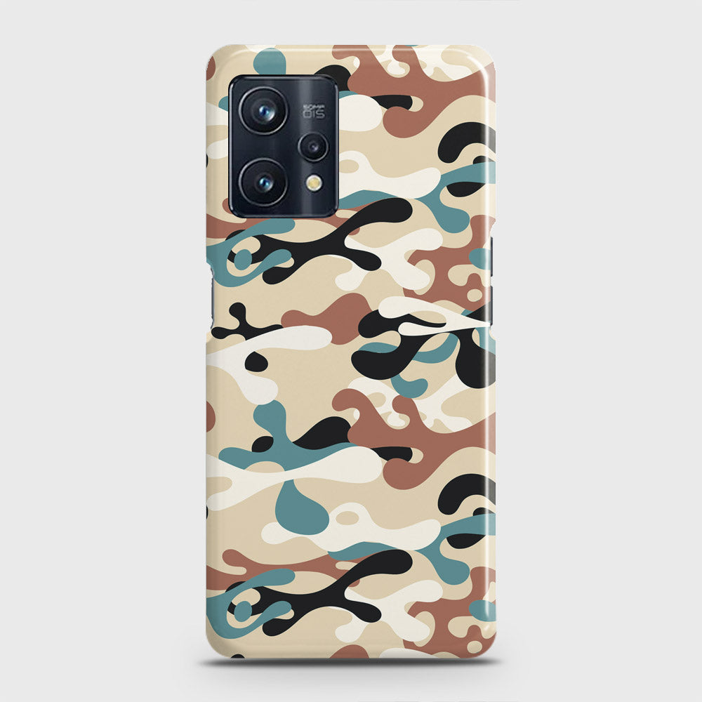 Realme 9 Pro Plus Cover - Camo Series - Black & Brown Design - Matte Finish - Snap On Hard Case with LifeTime Colors Guarantee