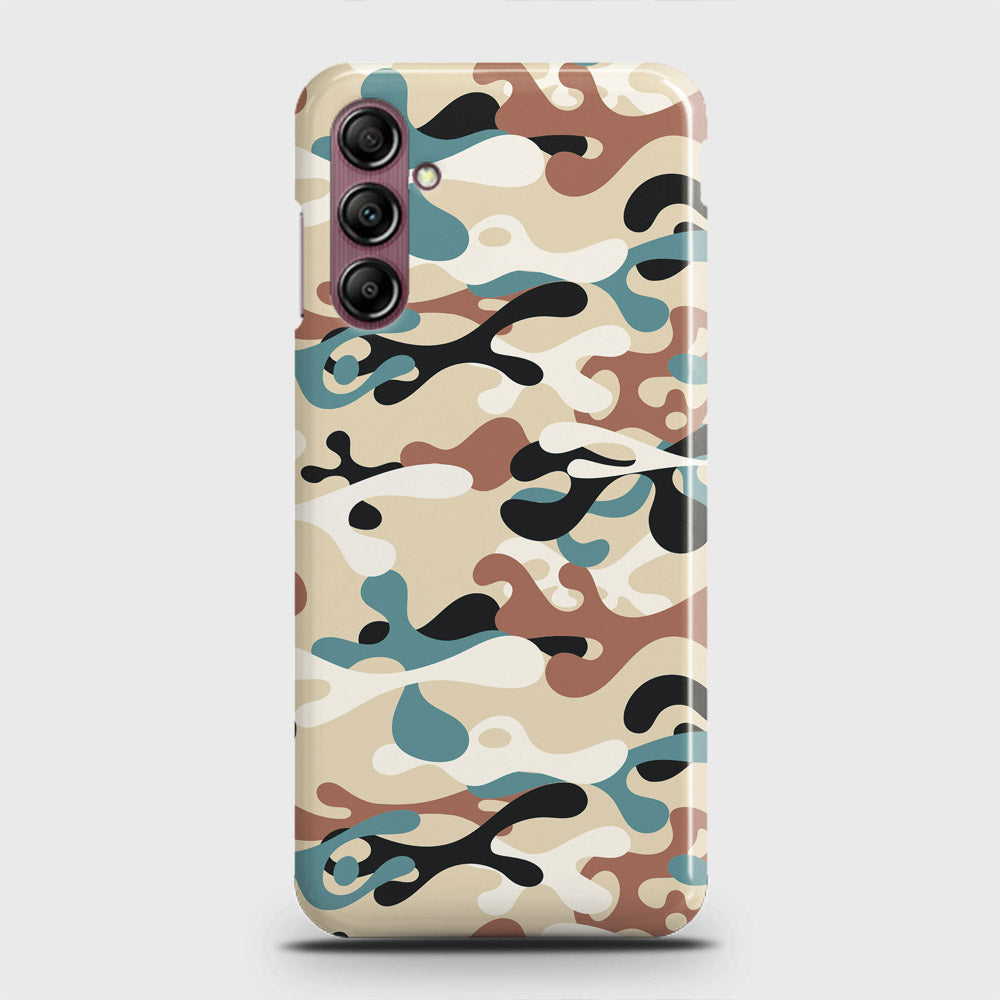 Samsung Galaxy A14 4G Cover - Camo Series - Black & Brown Design - Matte Finish - Snap On Hard Case with LifeTime Colors Guarantee
