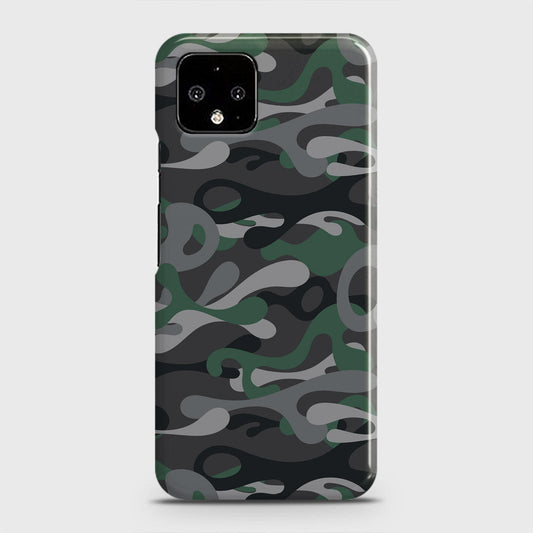 Google Pixel 4 XL Cover - Camo Series - Green & Grey Design - Matte Finish - Snap On Hard Case with LifeTime Colors Guarantee