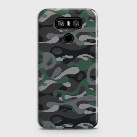 LG G6 Cover - Camo Series - Green & Grey Design - Matte Finish - Snap On Hard Case with LifeTime Colors Guarantee
