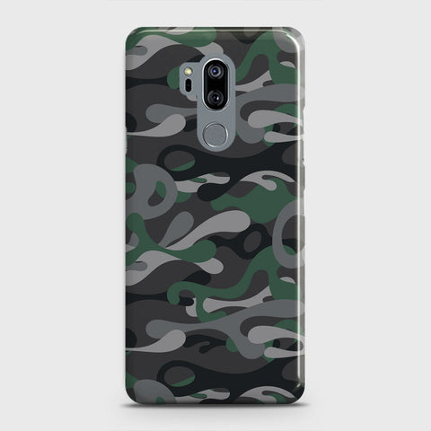 LG G7 ThinQ Cover - Camo Series - Green & Grey Design - Matte Finish - Snap On Hard Case with LifeTime Colors Guarantee