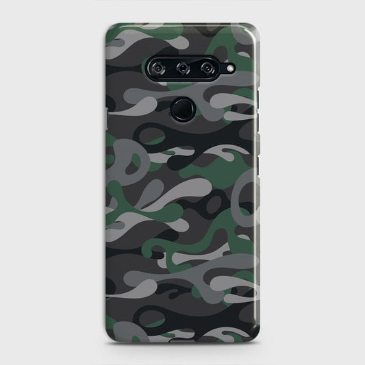 LG V40 ThinQ Cover - Camo Series - Green & Grey Design - Matte Finish - Snap On Hard Case with LifeTime Colors Guarantee
