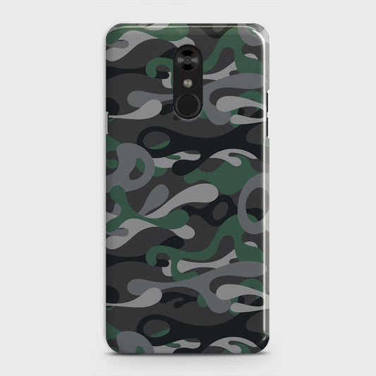 LG Stylo 4 Cover - Camo Series - Green & Grey Design - Matte Finish - Snap On Hard Case with LifeTime Colors Guarantee