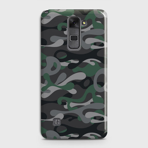 LG Stylus 2 / Stylus 2 Plus / Stylo 2 / Stylo 2 Plus Cover - Camo Series - Green & Grey Design - Matte Finish - Snap On Hard Case with LifeTime Colors Guarantee