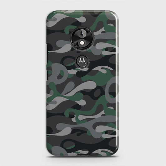 Motorola Moto E5 / G6 Play Cover - Camo Series - Green & Grey Design - Matte Finish - Snap On Hard Case with LifeTime Colors Guarantee