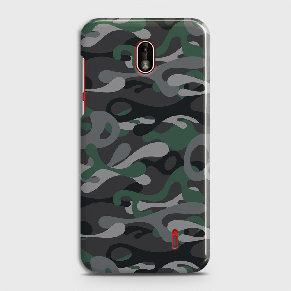 Nokia 1 Plus Cover - Camo Series - Green & Grey Design - Matte Finish - Snap On Hard Case with LifeTime Colors Guarantee