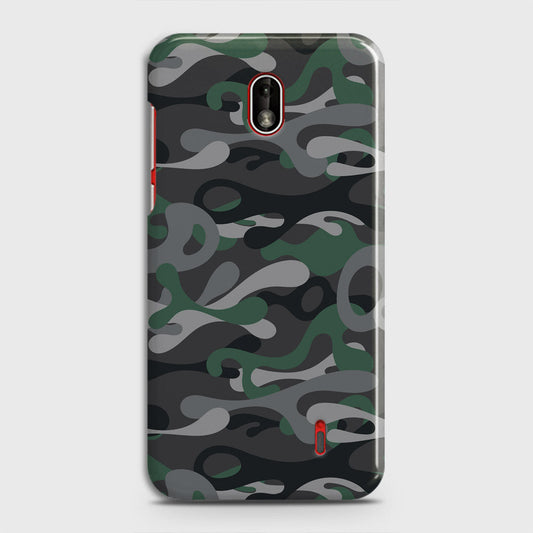 Nokia 1 Plus Cover - Camo Series - Green & Grey Design - Matte Finish - Snap On Hard Case with LifeTime Colors Guarantee