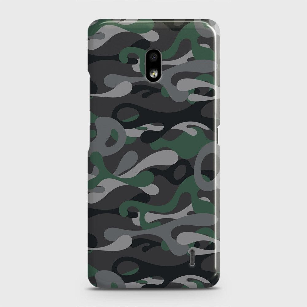 Nokia 2.2 Cover - Camo Series - Green & Grey Design - Matte Finish - Snap On Hard Case with LifeTime Colors Guarantee