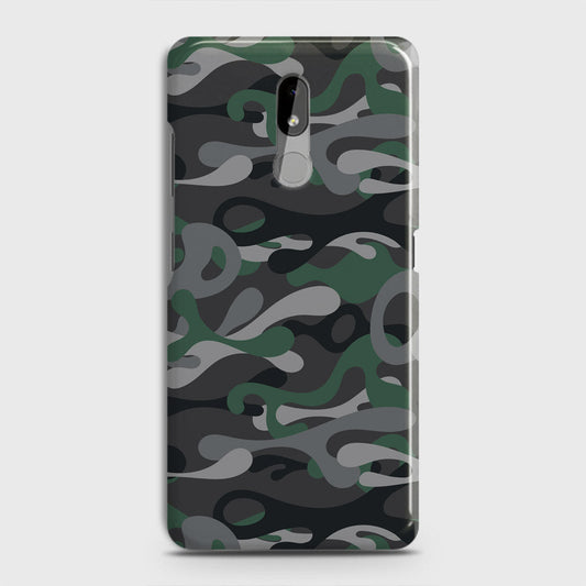 Nokia 3.2 Cover - Camo Series - Green & Grey Design - Matte Finish - Snap On Hard Case with LifeTime Colors Guarantee