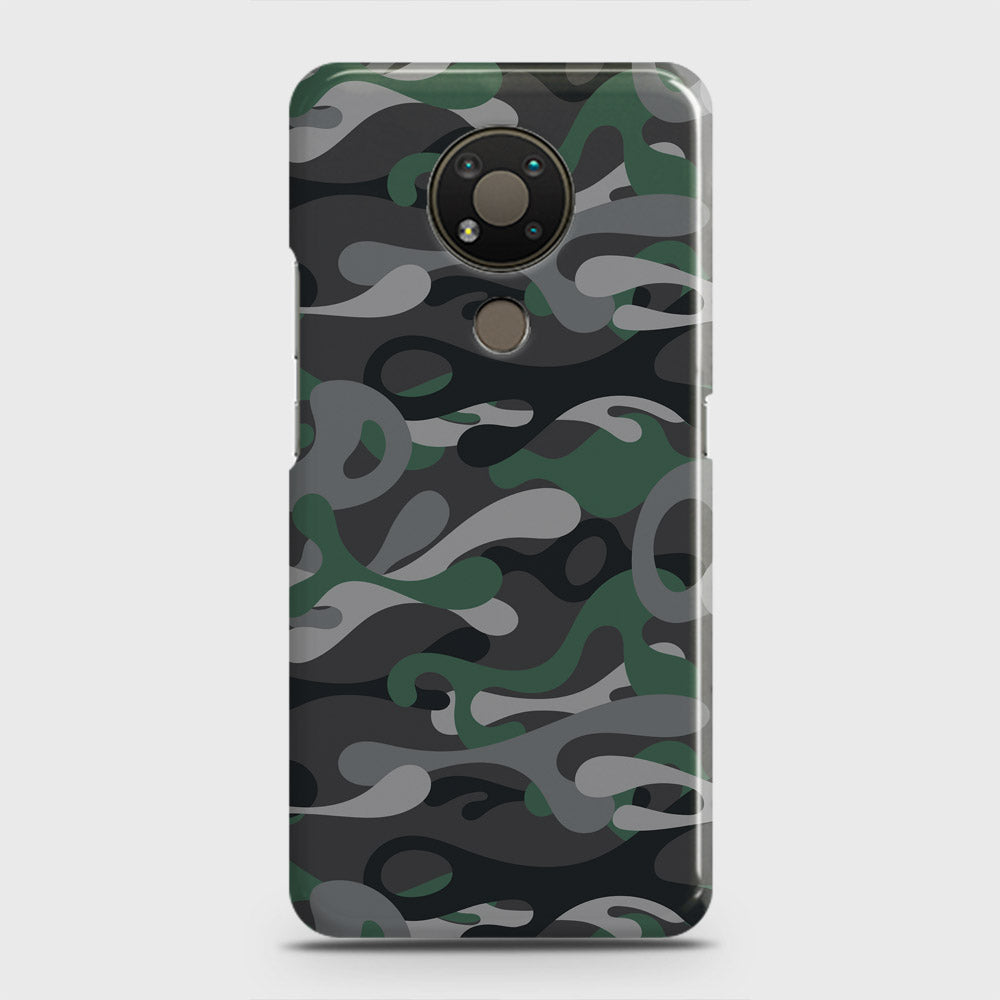 Nokia 3.4 Cover - Camo Series - Green & Grey Design - Matte Finish - Snap On Hard Case with LifeTime Colors Guarantee