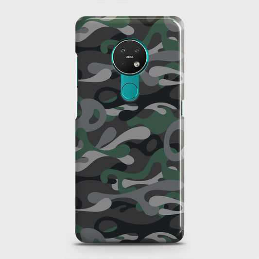 Nokia 6.2 Cover - Camo Series - Green & Grey Design - Matte Finish - Snap On Hard Case with LifeTime Colors Guarantee