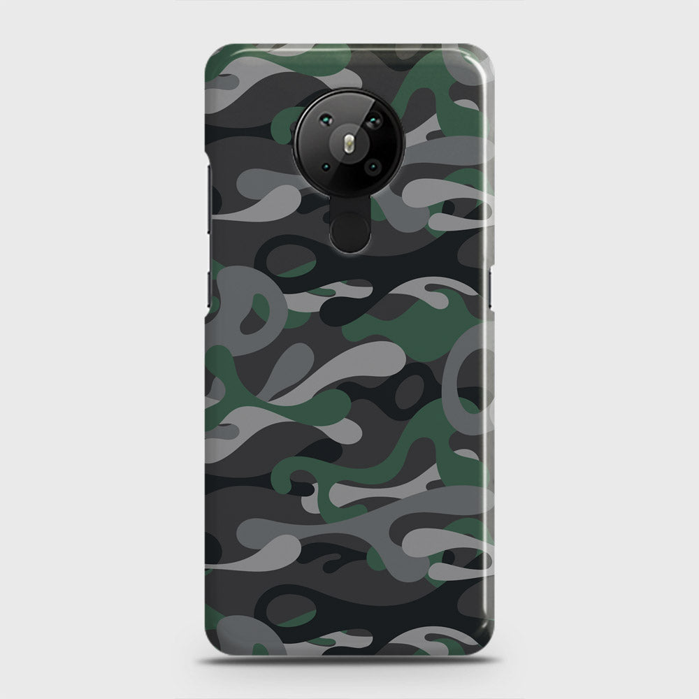 Nokia 5.3  Cover - Camo Series - Green & Grey Design - Matte Finish - Snap On Hard Case with LifeTime Colors Guarantee