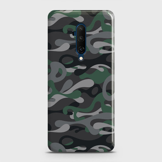 OnePlus 7T Pro  Cover - Camo Series - Green & Grey Design - Matte Finish - Snap On Hard Case with LifeTime Colors Guarantee