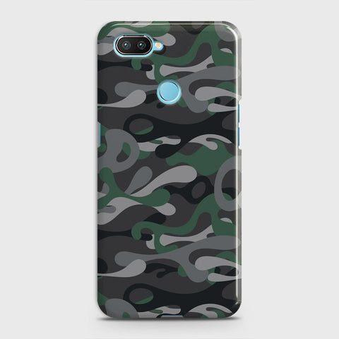 Realme 2 Cover - Camo Series - Green & Grey Design - Matte Finish - Snap On Hard Case with LifeTime Colors Guarantee