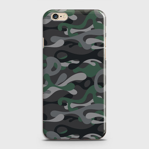 iPhone 6 Plus Cover - Camo Series - Green & Grey Design - Matte Finish - Snap On Hard Case with LifeTime Colors Guarantee