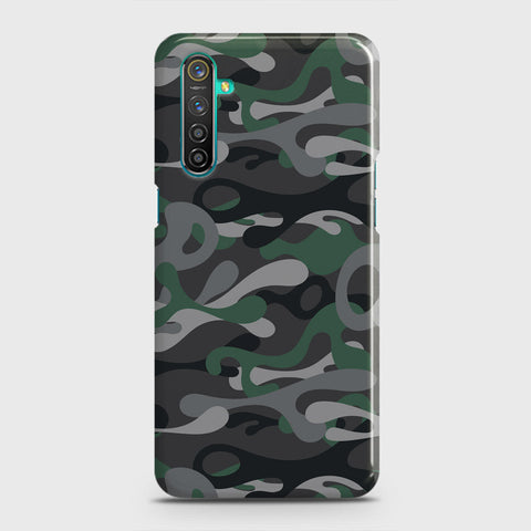 Realme 6 Cover - Camo Series - Green & Grey Design - Matte Finish - Snap On Hard Case with LifeTime Colors Guarantee