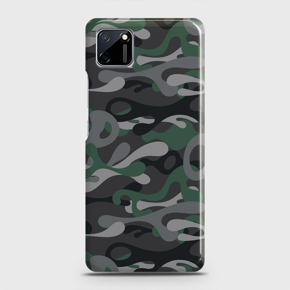 Realme C11 Cover - Camo Series - Green & Grey Design - Matte Finish - Snap On Hard Case with LifeTime Colors Guarantee
