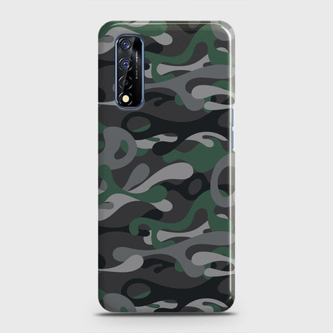 Realme Narzo 30 Cover - Camo Series - Green & Grey Design - Matte Finish - Snap On Hard Case with LifeTime Colors Guarantee