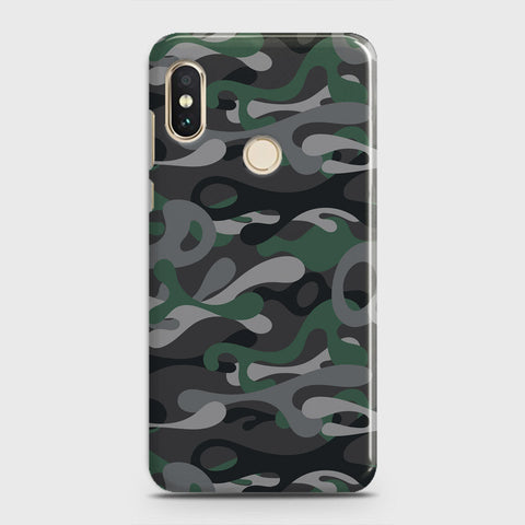 Xiaomi Mi 8 Cover - Camo Series - Green & Grey Design - Matte Finish - Snap On Hard Case with LifeTime Colors Guarantee