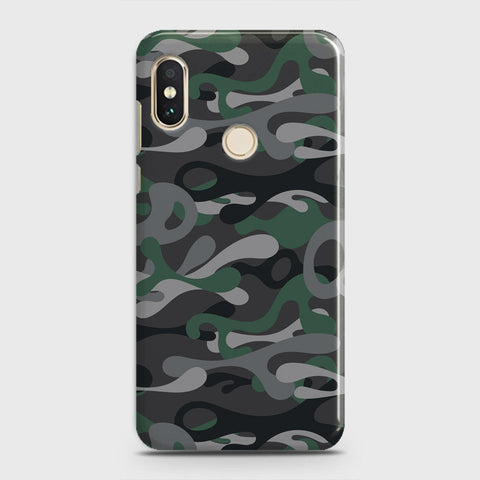 Xiaomi Redmi Note 5 Pro Cover - Camo Series - Green & Grey Design - Matte Finish - Snap On Hard Case with LifeTime Colors Guarantee