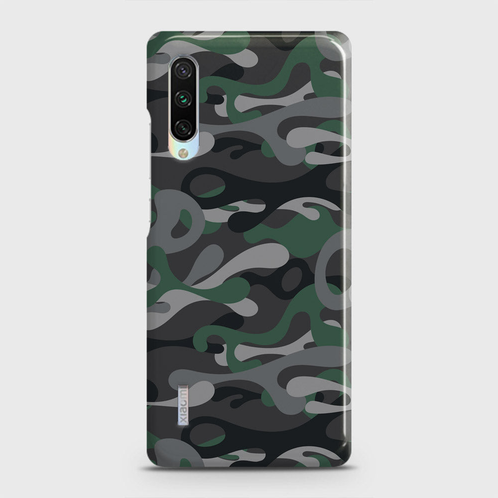 Xiaomi Mi A3 Cover - Camo Series - Green & Grey Design - Matte Finish - Snap On Hard Case with LifeTime Colors Guarantee