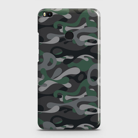 Xiaomi Mi Max 2 Cover - Camo Series - Green & Grey Design - Matte Finish - Snap On Hard Case with LifeTime Colors Guarantee