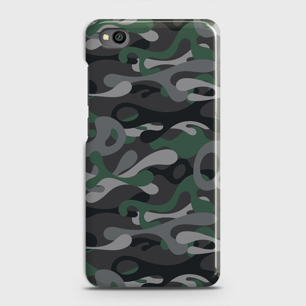 Xiaomi Redmi Go Cover - Camo Series - Green & Grey Design - Matte Finish - Snap On Hard Case with LifeTime Colors Guarantee