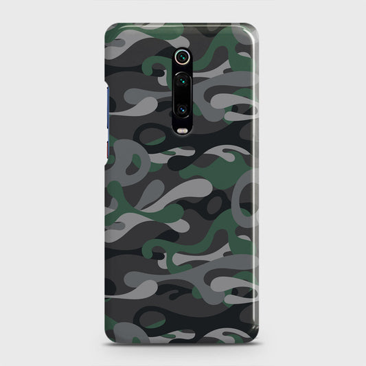 Xiaomi Mi 9T Cover - Camo Series - Green & Grey Design - Matte Finish - Snap On Hard Case with LifeTime Colors Guarantee
