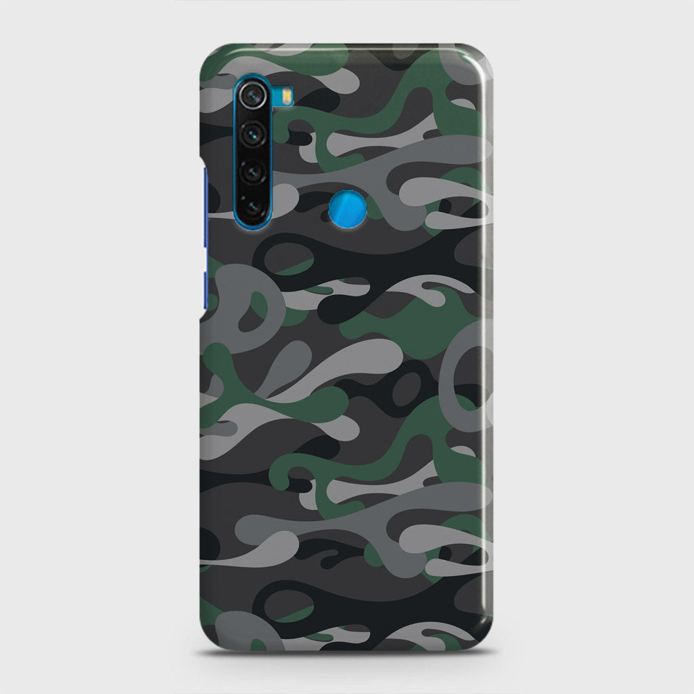 Xiaomi Redmi Note 8 Cover - Camo Series - Green & Grey Design - Matte Finish - Snap On Hard Case with LifeTime Colors Guarantee
