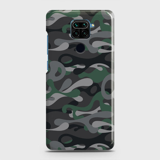 Xiaomi Redmi Note 9 Cover - Camo Series - Green & Grey Design - Matte Finish - Snap On Hard Case with LifeTime Colors Guarantee