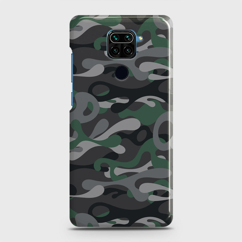 Xiaomi Redmi 10X 4G Cover - Camo Series - Green & Grey Design - Matte Finish - Snap On Hard Case with LifeTime Colors Guarantee