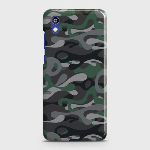 Honor 8S Cover - Camo Series - Green & Grey Design - Matte Finish - Snap On Hard Case with LifeTime Colors Guarantee
