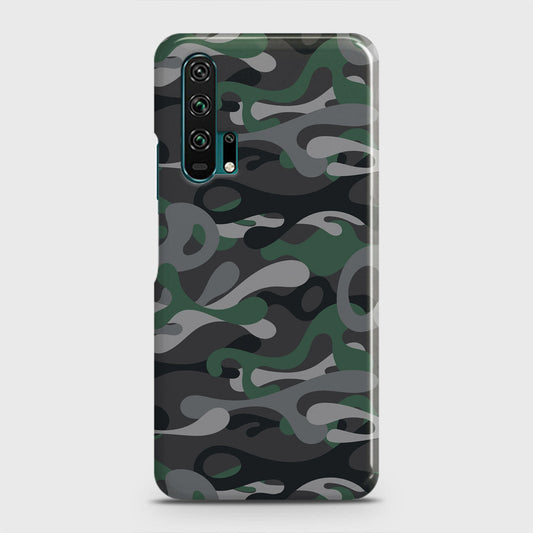 Honor 20 Pro Cover - Camo Series - Green & Grey Design - Matte Finish - Snap On Hard Case with LifeTime Colors Guarantee