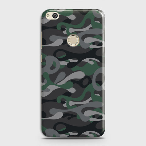 Huawei Honor 8 Lite Cover - Camo Series - Green & Grey Design - Matte Finish - Snap On Hard Case with LifeTime Colors Guarantee