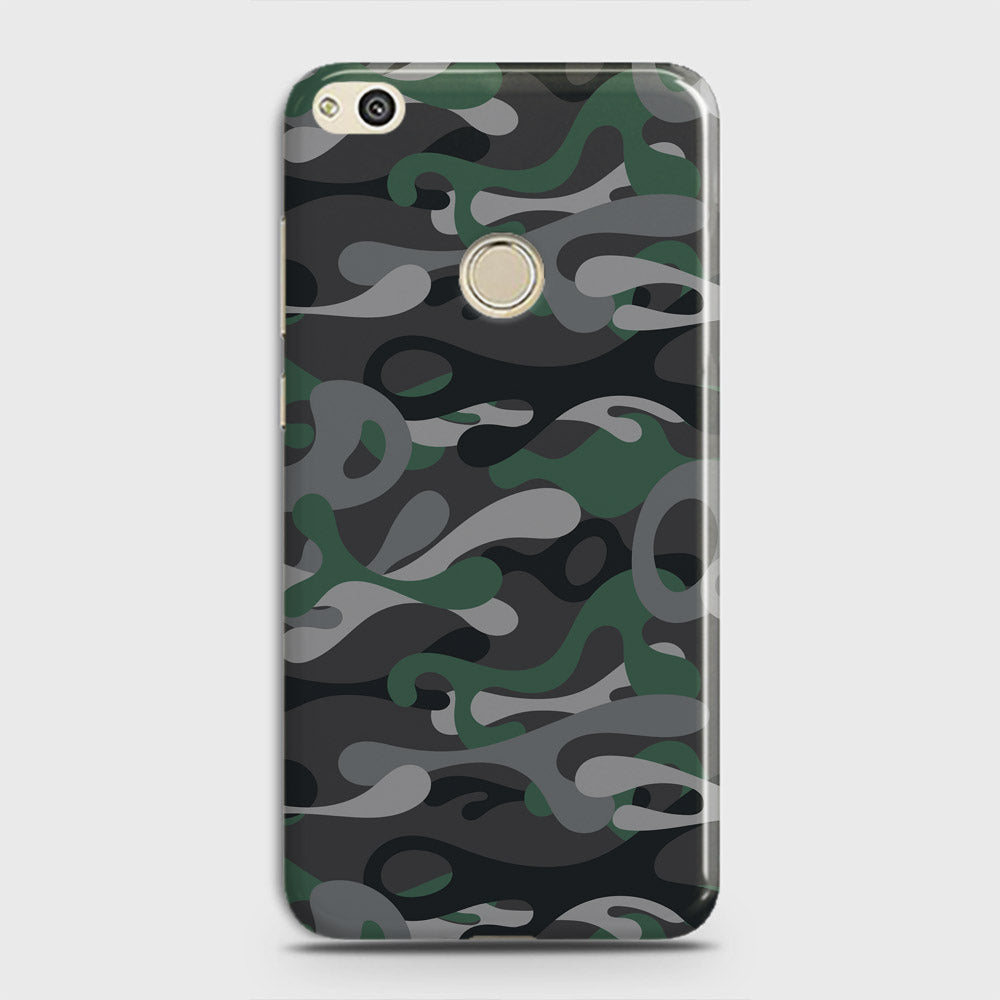 Huawei Nova Lite Cover - Camo Series - Green & Grey Design - Matte Finish - Snap On Hard Case with LifeTime Colors Guarantee
