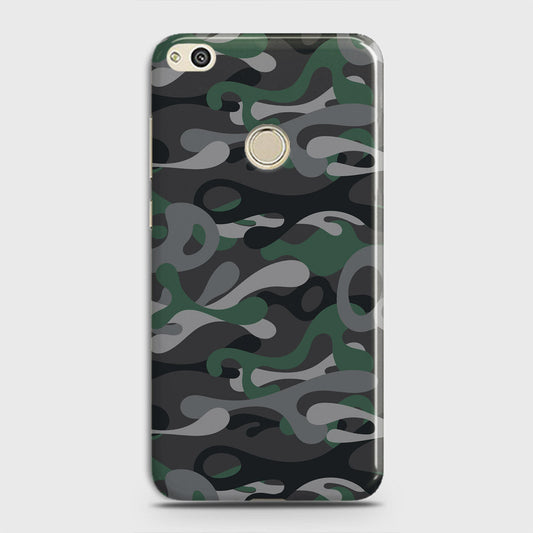 Huawei Nova Lite Cover - Camo Series - Green & Grey Design - Matte Finish - Snap On Hard Case with LifeTime Colors Guarantee