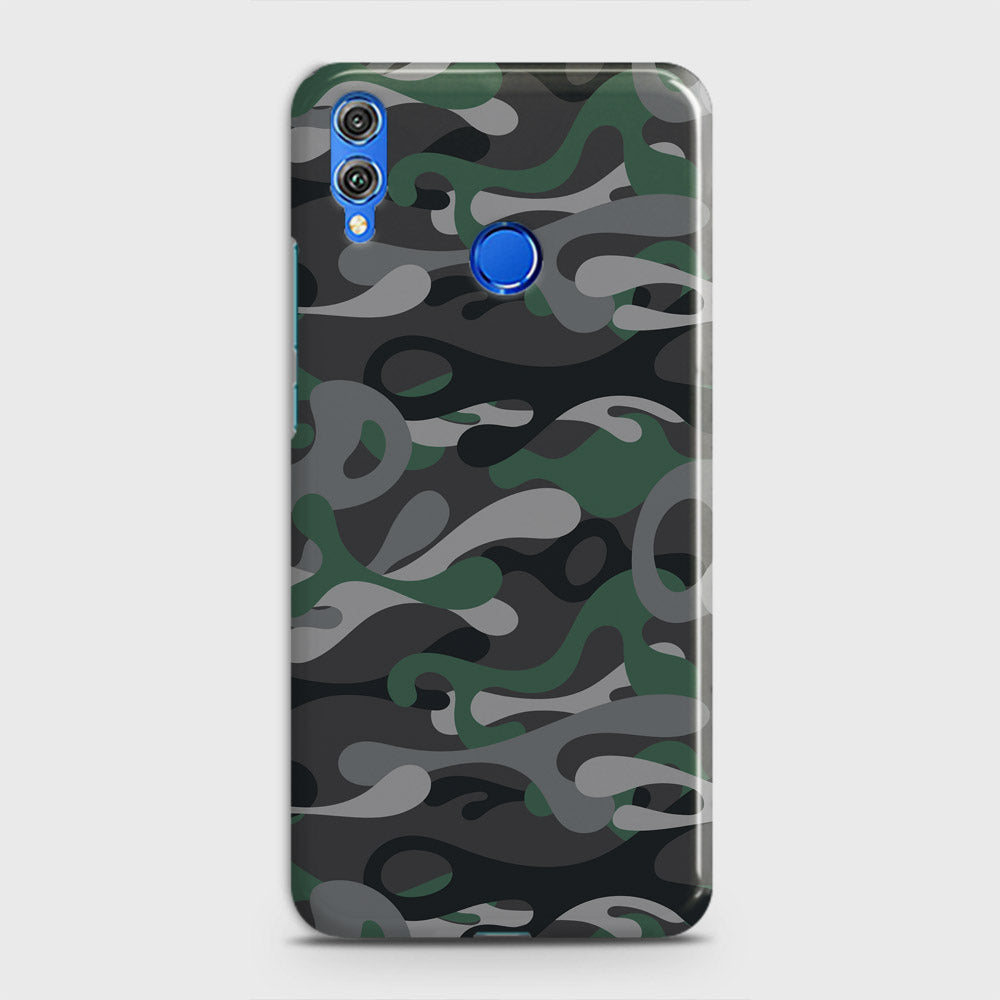 Huawei Honor 9 Lite Cover - Camo Series - Green & Grey Design- Matte Finish - Snap On Hard Case with LifeTime Colors Guarantee